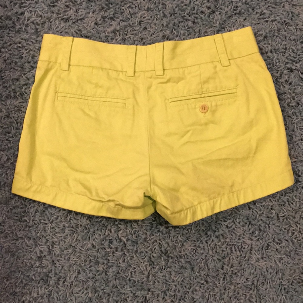 J Crew lime green chino shorts size 0